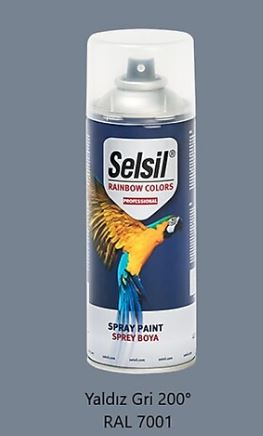 Selsil Sprey Boya Isı Yaldız Gri 9006