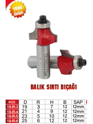 Üçgen 19-r5 Rulmanlı Balık Sırtı Bıçağı