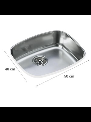 Teka BE 50.40, Paslanmaz Çelik Evye, Mutfak Evyesi, Şık Evye, Dayanıklı Evye, Mutfak Aksesuarı, Evye 50x40 cm, Mutfak Tasarımı