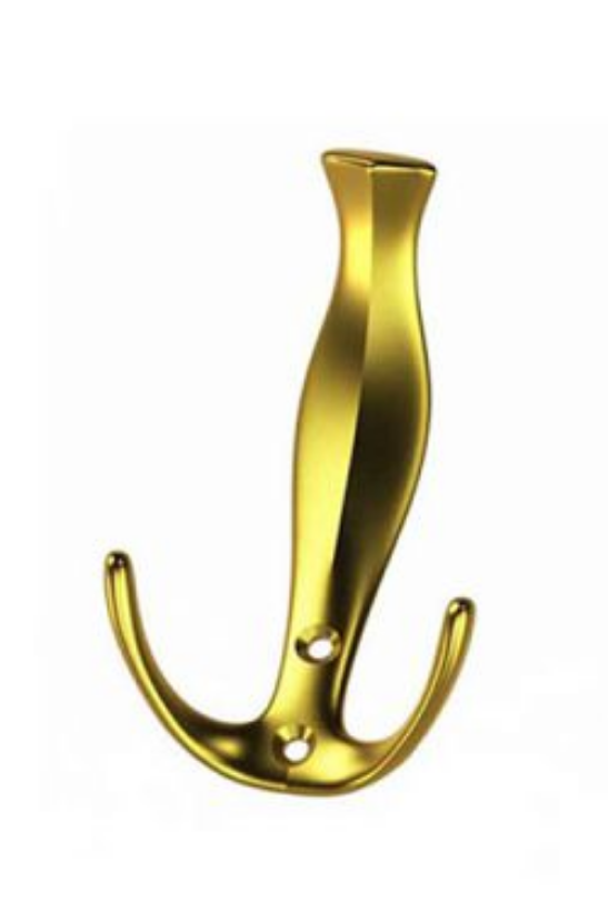 Yeniçeri Portmanto Askı Altın - Vestiyer Duvar Dolap Elbise Askısı Metal Mobilya Kapı Askılığı Portmanto