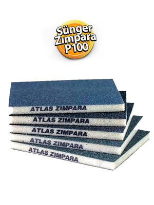 Atlas Sünger İnce Zımpara 98x123x10 Mm 100 Kum