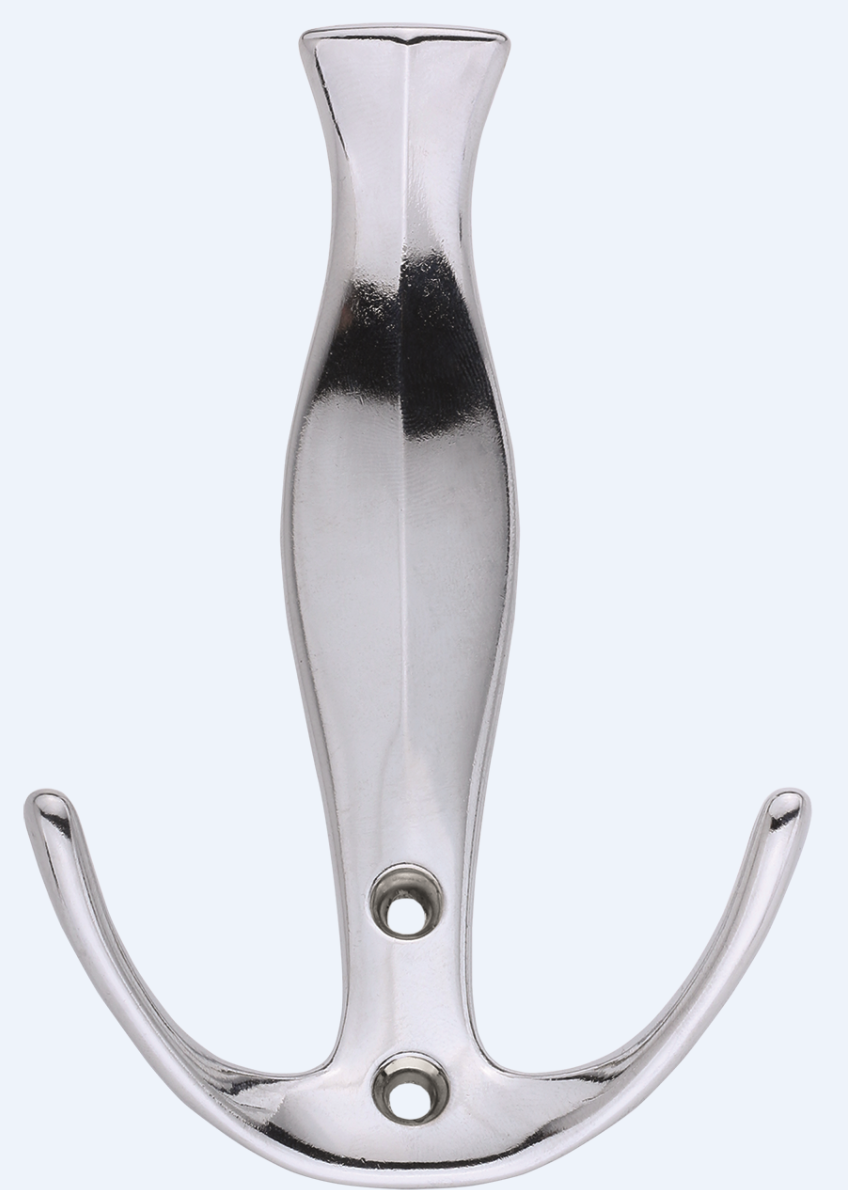 Yeniçeri Portmanto Askı Krom - Vestiyer Duvar Dolap Elbise Askısı Metal Mobilya Kapı Askılığı Portmanto