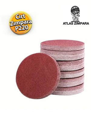 Atlas Gt888 Yuvarlak Disk Cırt Zımpara 115 Mm - P220 Kum