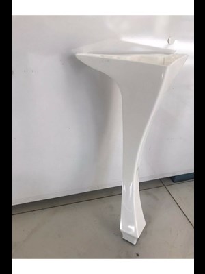 Lükens Plastik Ayak 40 Cm Beyaz Mobilya Dolap Kaşıklık Masa Komidin Sehpa Puf Benç Ayağı