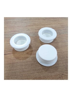 Gömme 35 Mm Yuvarlak Tas Kulp Beyaz Mobilya Dolap Çekmece Vestiyer Kulpları
