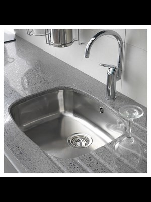 Teka Be 50.40 İnox Paslanmaz Çelik Tezgahaltı Tek Hazneli Evye | 50x40 Cm Eviye