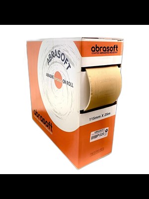 Abrasoft Sünger Rulo Soft Zımpara 120 Kum 115 Mm 25 Metre 1 Adet