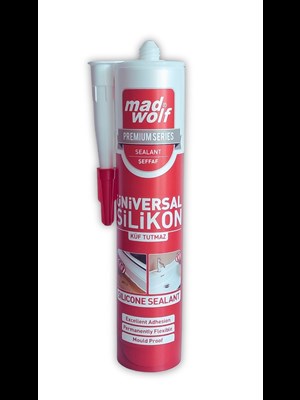 Mad Wolf Premium Universal Silikon Şeffaf - Küf Tutmaz, Yüksek Yapışma 360 Gr