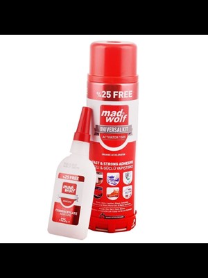 Madwolf Hızlı Yapıştırıcı 125+500 Ml