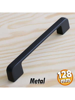 Arel 128 Mm Siyah Kulp Mobilya Dolap Çekmece Vestiyer Kulpları