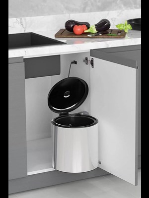 Starax Paslanmaz Çöp Kovası 10 Litre Modül 40 Cm S-2251-ss