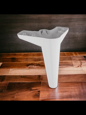 Zirve Plastik Ayak 15 Cm Beyaz Mobilya Koltuk Dolap Komidin Gardrop Baza Puf Ayağı