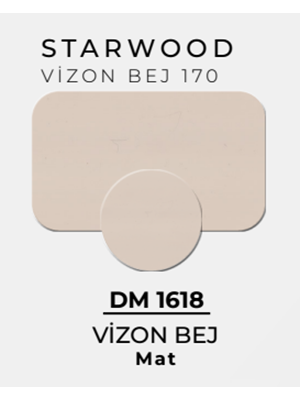 Yapışkan Vida Tapası Mat Vizon Bej 14 Mm Dm 1618