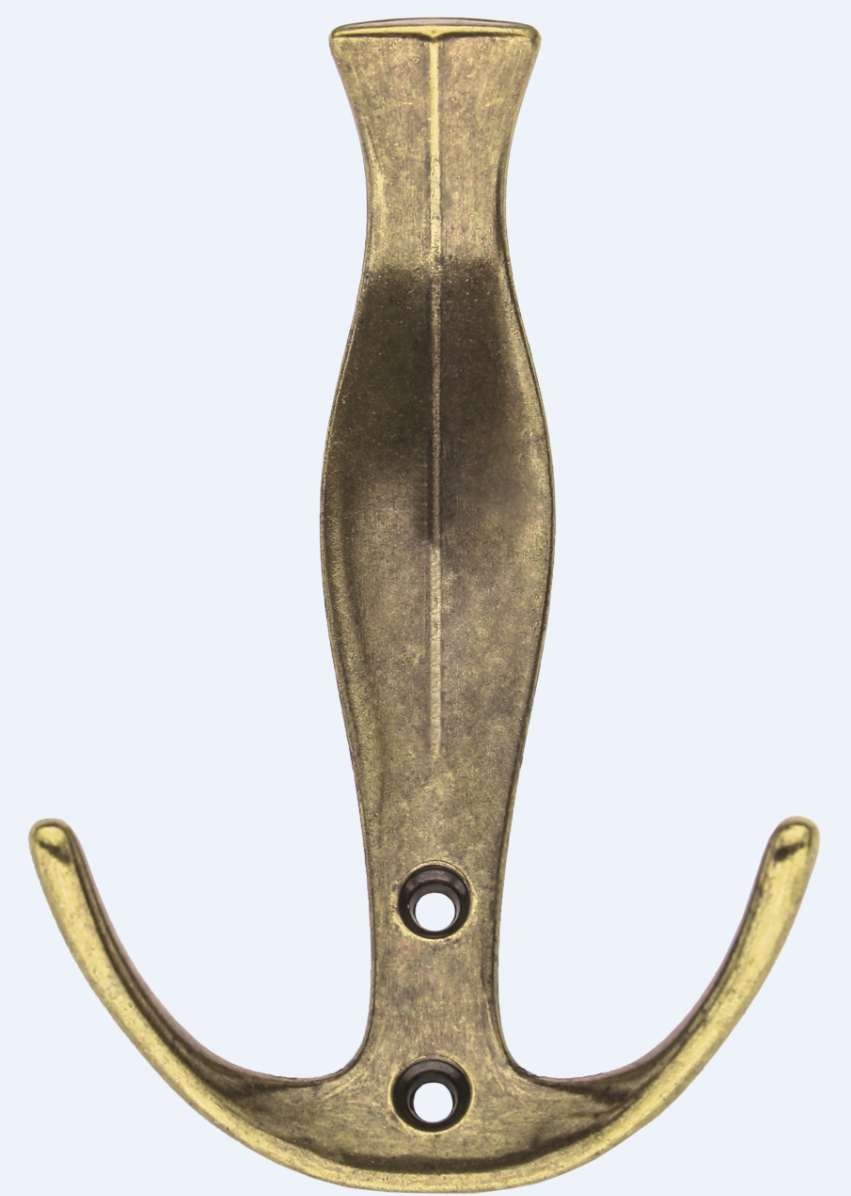 Yeniçeri Portmanto Askı Antik Sarı - Vestiyer Duvar Dolap Elbise Askısı Metal Mobilya Kapı Askılığı Portmanto