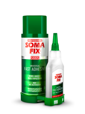 Somafix 100 Gr + 400 Ml Mdf, Ağaç, Çıta, Kaucuk, Deri, Japon Hızlı Yapıştırıcısı