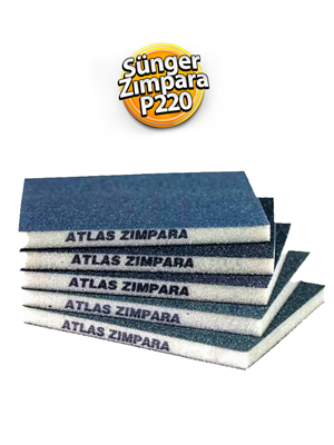 Atlas Sünger İnce Zımpara 98x123x10 Mm 220 Kum