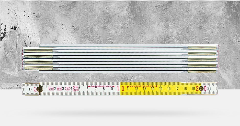 BMI 9802 Alüminyum Kırma Metre 2M (Kayın Ağacı Kaplamalı)