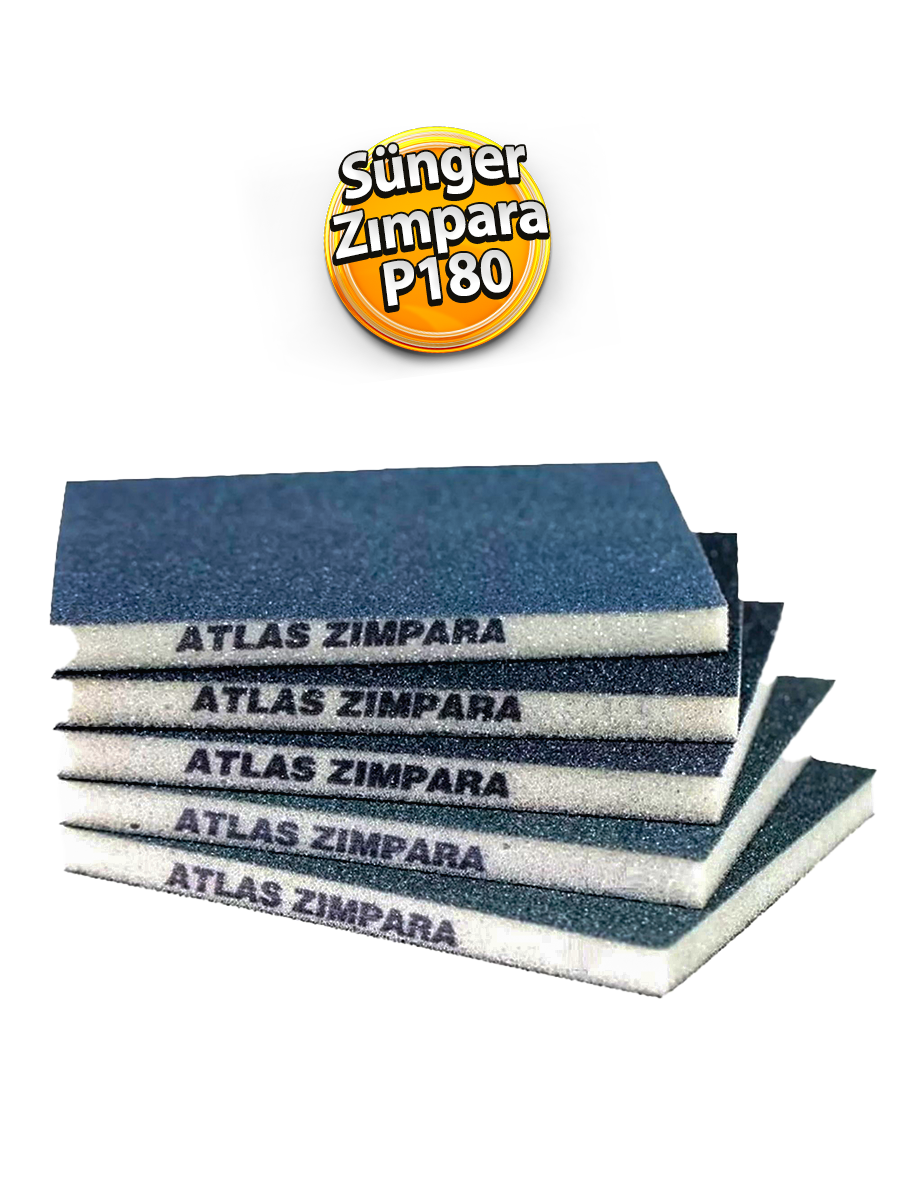 Atlas Sünger İnce Zımpara 98x123x10 mm 180 Kum