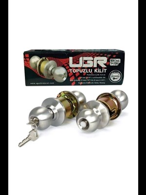 Ugr Krom Topuzlu Kapı Kolu Kilidi Otel Tipi Kapı Kolu Anahtarlı Kilit