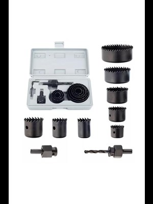 Cmc Tools 11 Parça Ahşap Demir Ağaç Delme Delik Açma Testere Seti 19-64 Mm