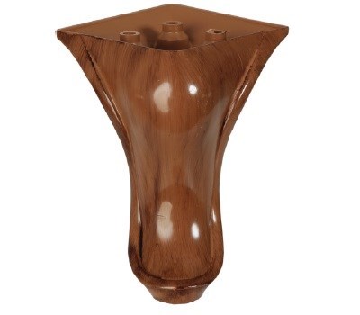 MC Yunus Plastik Ayak 14 Cm Ceviz Mobilya Sehpa Koltuk Dolap Komidin Gardrop Baza Ayağı