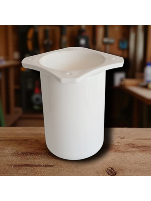 Kapsül Mobilya Yükseltici Kanepe Tv Ünitesi Koltuk Ayağı Baza Ayakları Beyaz Desenli 12 Cm Bohem Ayak Plastik Ayak