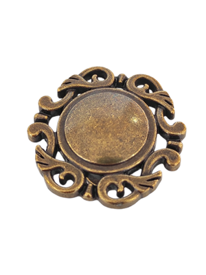 Gamze Düğme Antik Sarı Kulp