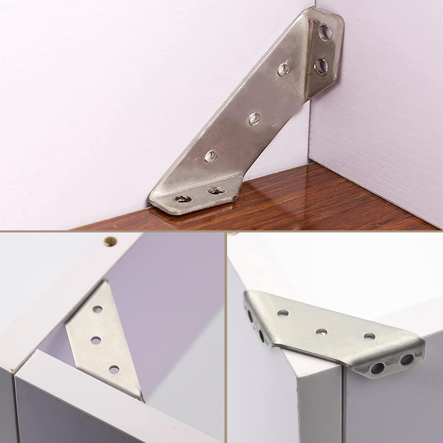 Köşebent Braketi Kare Stand Metal Standı Dik Açılı Köşebent Açılı Raf 90 Derece Braket Desteği Metal Köşeli Mesnet Şen