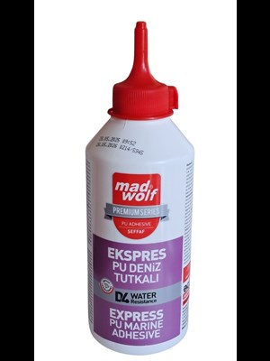 Mad Wolf Express Pu Deniz Tutkalı - D4 Suya Dayanıklı, Şeffaf 500 Gr