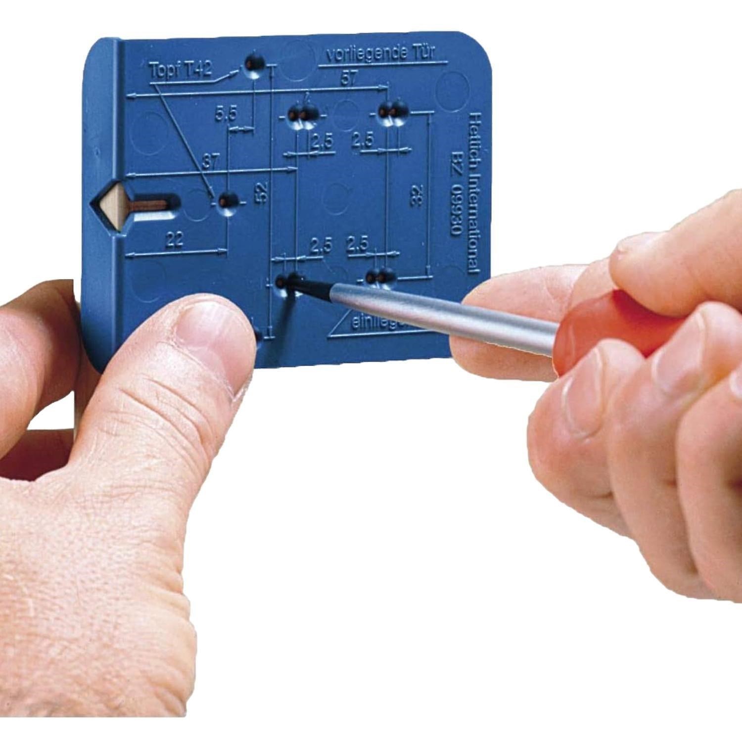 Hettich 45150 Mavi Jig Menteşe Deliği İşaretleme Şablonu