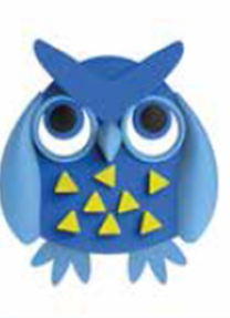 Umut Mavi Baykuş Kulp Bebek Çocuk Genç Odası Kulpları Dolap Çekmece Mobilya Kulpu