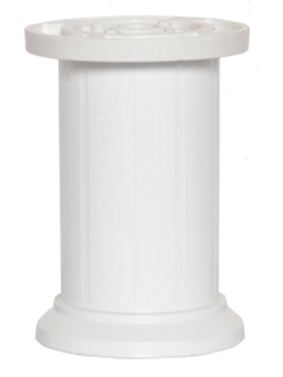 Jumbo Ayarlı Plastik Ayak Beyaz 15 cm Mobilya Mutfak Koltuk Dolap Komidin Gardrop Ayağı