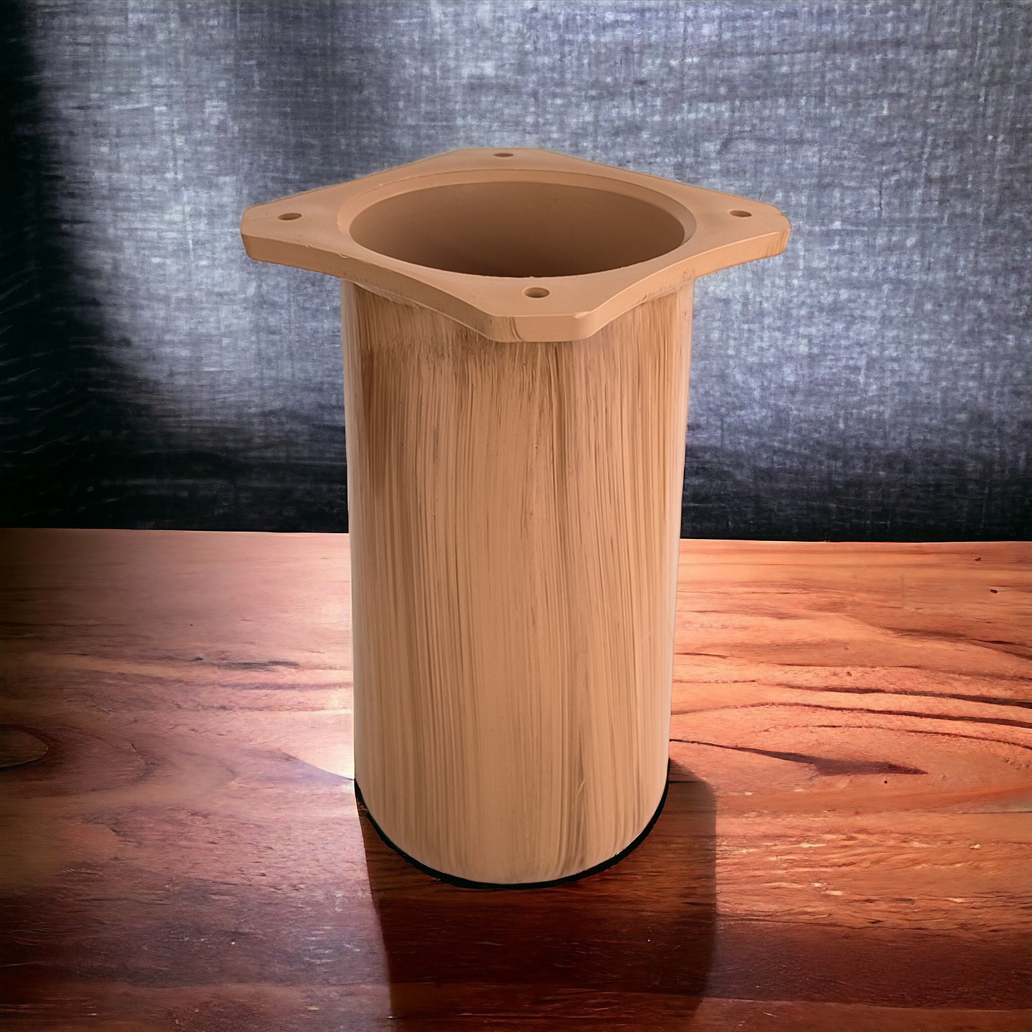 Kapsül Mobilya Yükseltici Kanepe TV Ünitesi Koltuk Ayağı Baza Ayakları Söğüt Desenli 19 cm Bohem Plastik Ayak