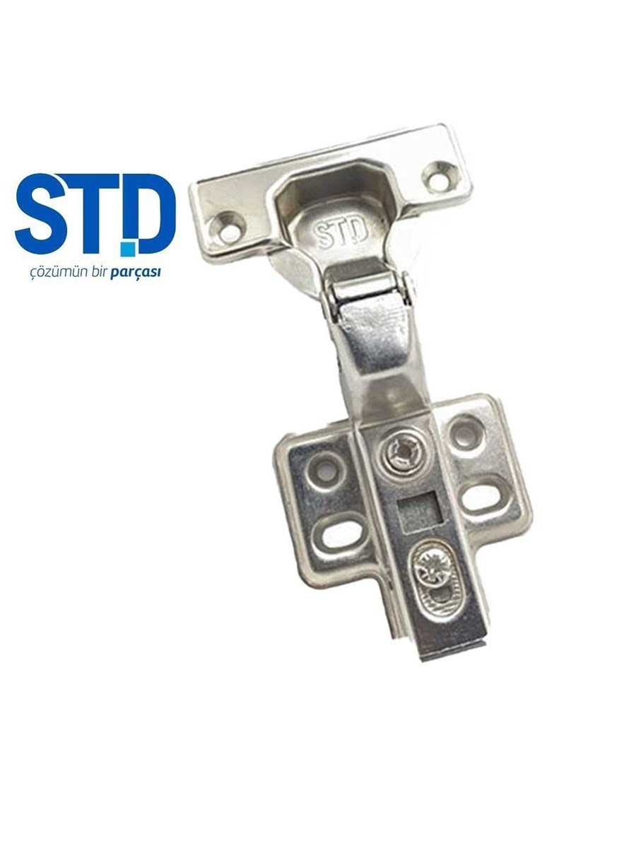 STD Frenli Dolap Kapak Menteşesi Pistonlu Tam Deve Boynu Tas Menteşe