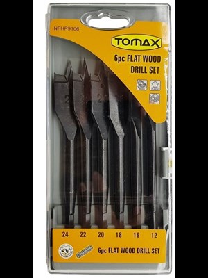 Tomax Yaprak Matkap Ucu Takımı 6 Parça (12-24 Mm)